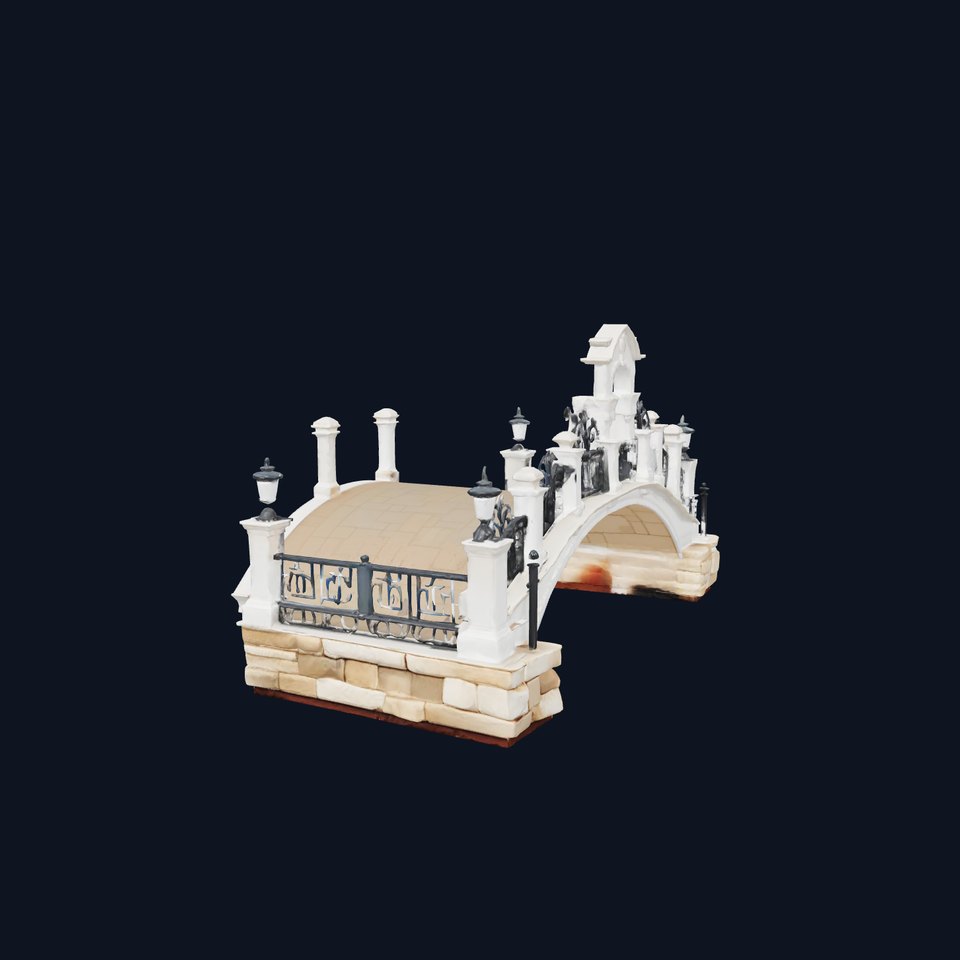 Elegant Stone Bridge model pack